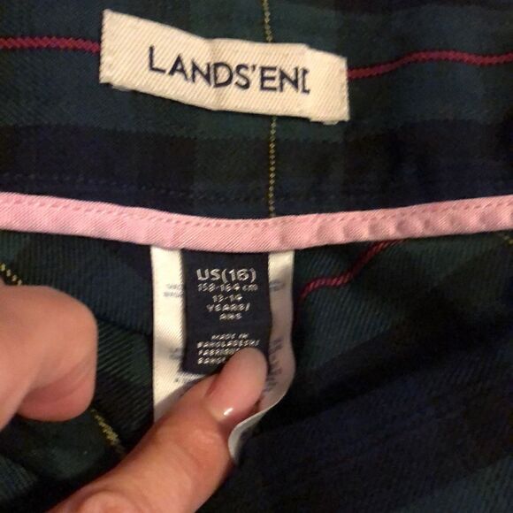 Lands’ End plaid mini skirt - Picture 3 of 5
